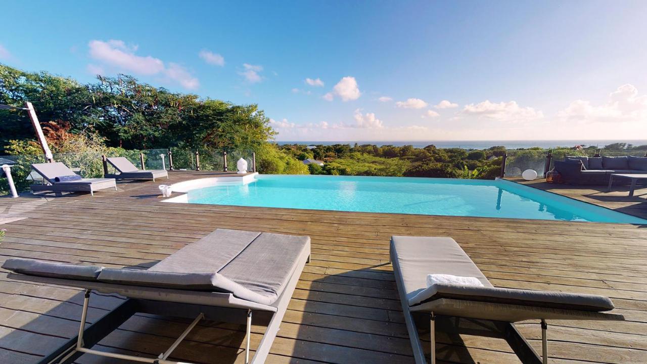 Villa Deluxe L'Hacienda Villa Vue Mer 180 Piscine Jacuzzi Proche Plage Marina Golf Pointe Des Chateaux Et Casino Jardin Clos Voyage Durable Saint-Francois  Bagian luar foto