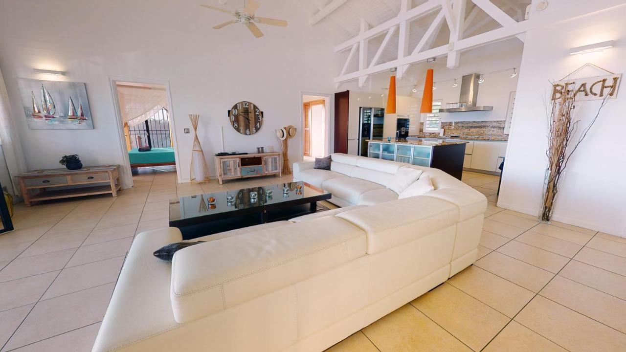 Villa Deluxe L'Hacienda Villa Vue Mer 180 Piscine Jacuzzi Proche Plage Marina Golf Pointe Des Chateaux Et Casino Jardin Clos Voyage Durable Saint-Francois  Bagian luar foto