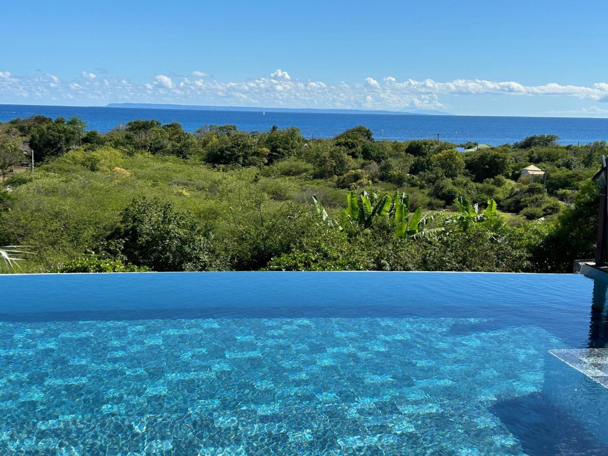 Villa Deluxe L'Hacienda Villa Vue Mer 180 Piscine Jacuzzi Proche Plage Marina Golf Pointe Des Chateaux Et Casino Jardin Clos Voyage Durable Saint-Francois  Bagian luar foto