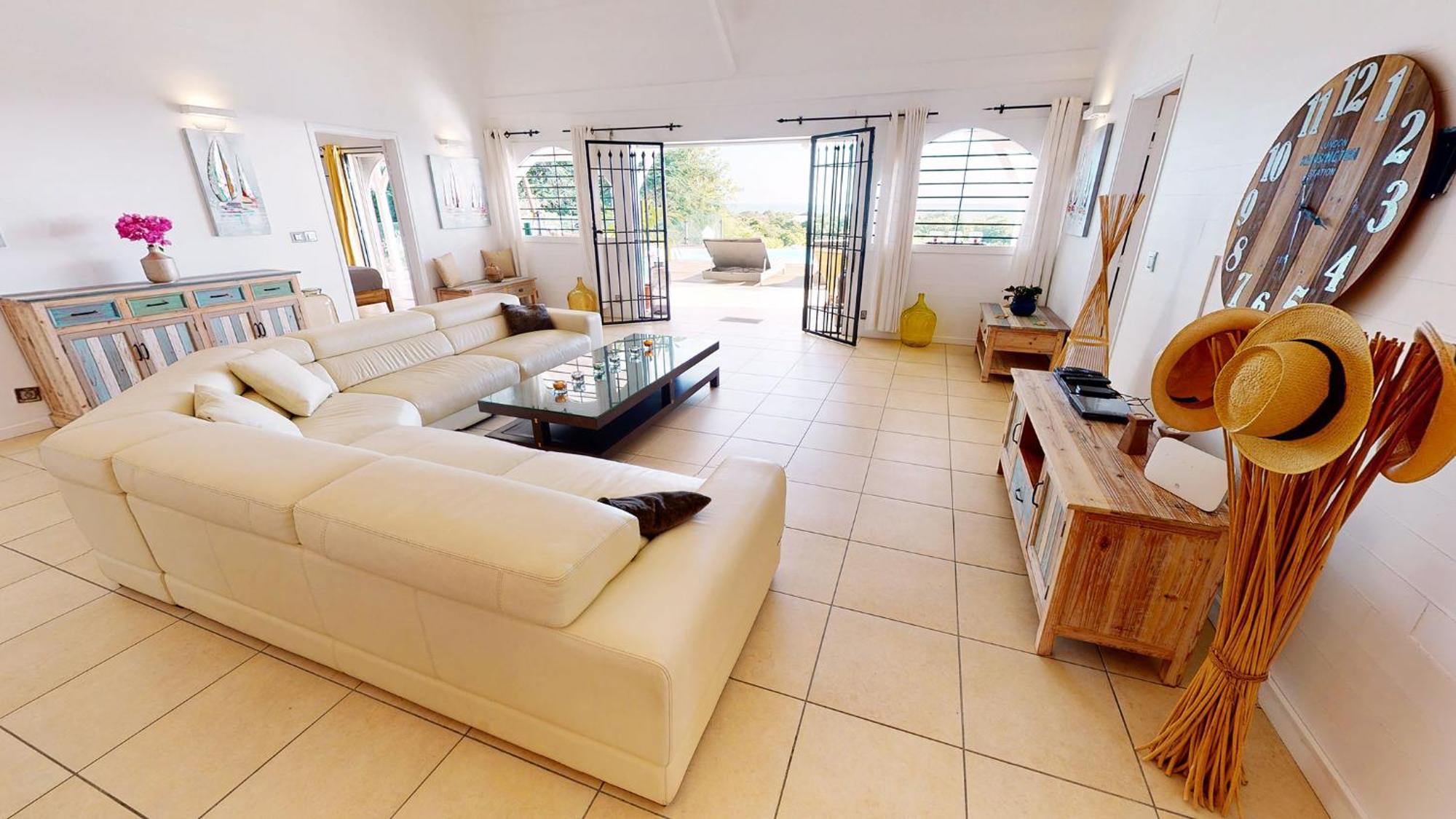 Villa Deluxe L'Hacienda Villa Vue Mer 180 Piscine Jacuzzi Proche Plage Marina Golf Pointe Des Chateaux Et Casino Jardin Clos Voyage Durable Saint-Francois  Ruang foto