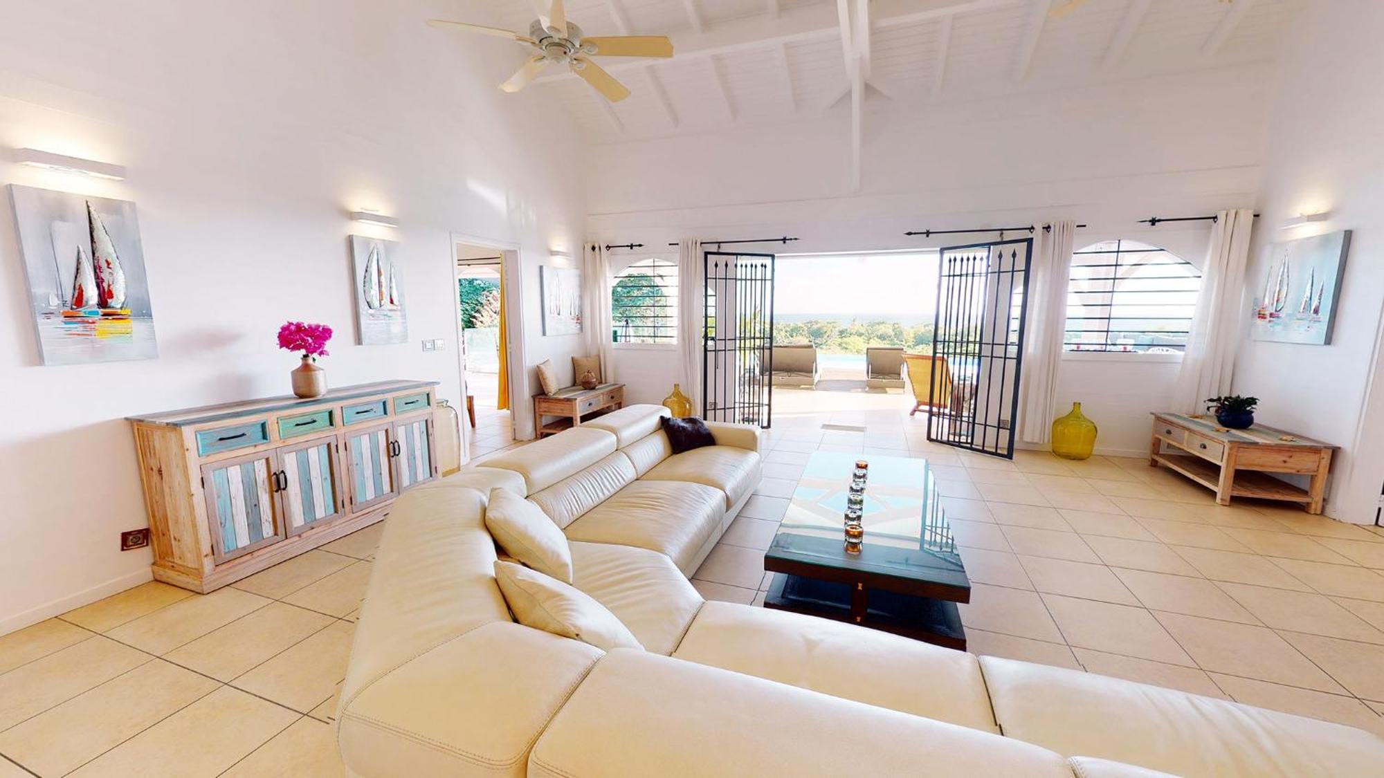 Villa Deluxe L'Hacienda Villa Vue Mer 180 Piscine Jacuzzi Proche Plage Marina Golf Pointe Des Chateaux Et Casino Jardin Clos Voyage Durable Saint-Francois  Ruang foto
