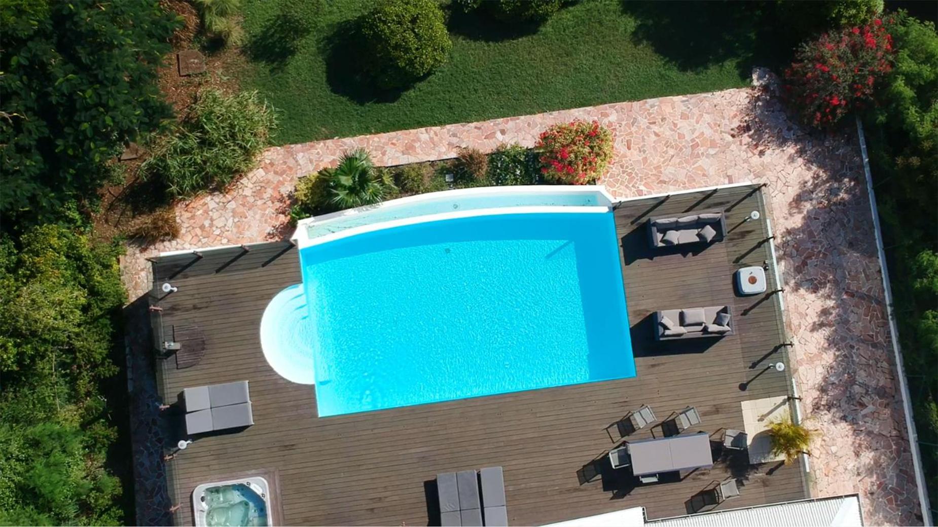 Villa Deluxe L'Hacienda Villa Vue Mer 180 Piscine Jacuzzi Proche Plage Marina Golf Pointe Des Chateaux Et Casino Jardin Clos Voyage Durable Saint-Francois  Ruang foto